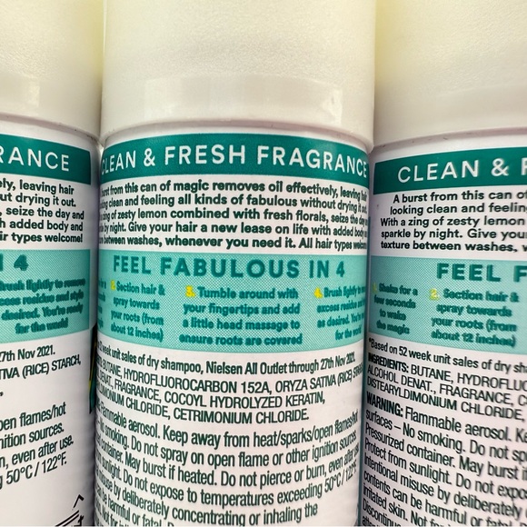 x4 Batiste Original Dry Shampoo Spray Classic Clean Travel size Mini 1.06 oz - Picture 3 of 3